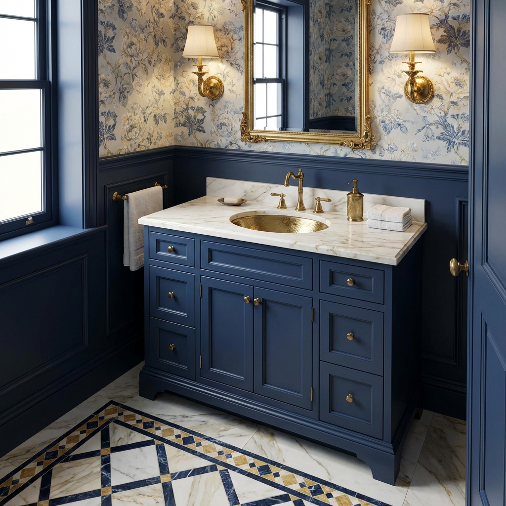 Bathroom Vanity Installation Background